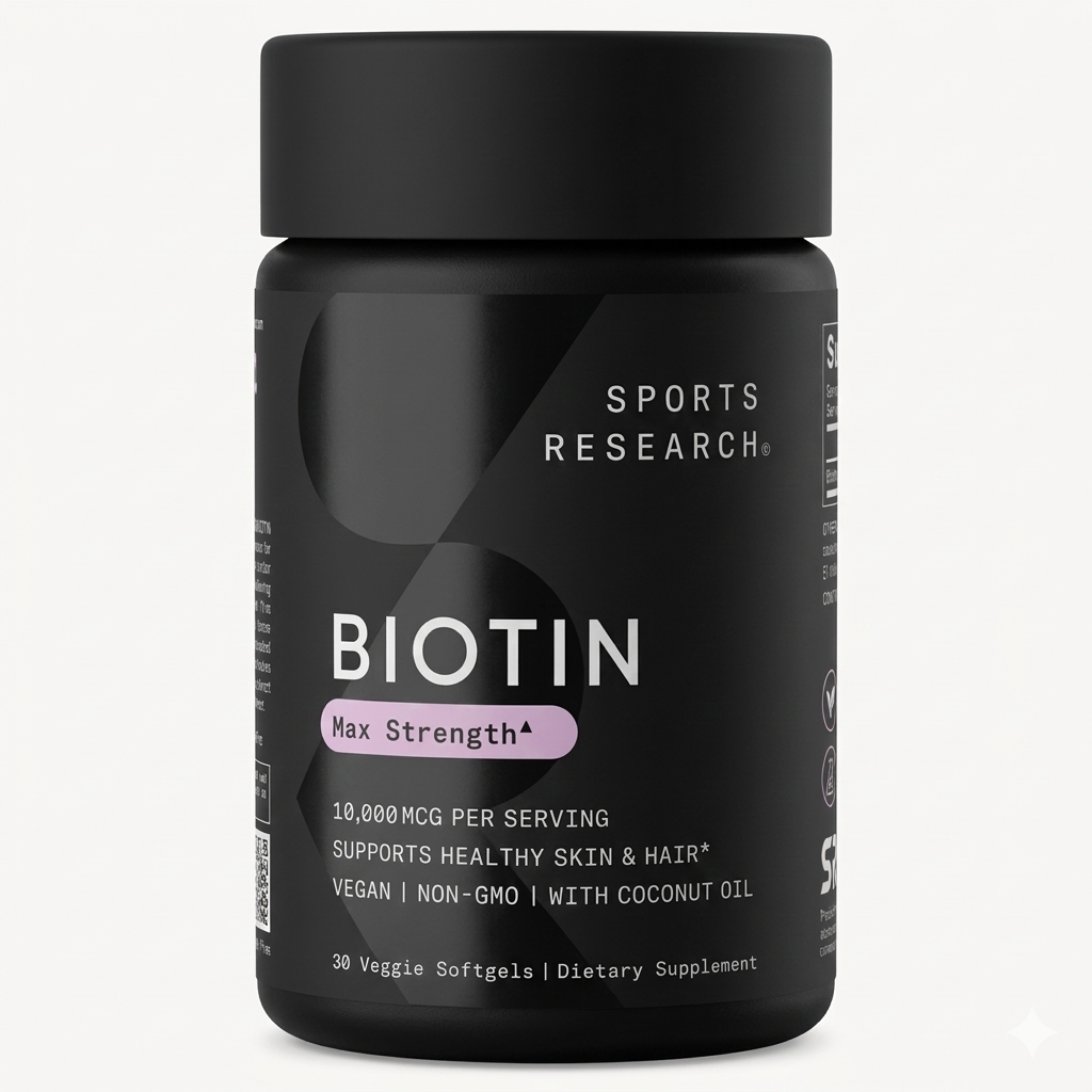Biotina Max Strength de 10,000 mcg