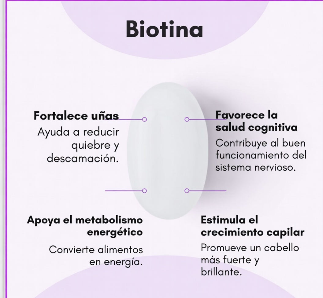 Biotina Max Strength de 10,000 mcg